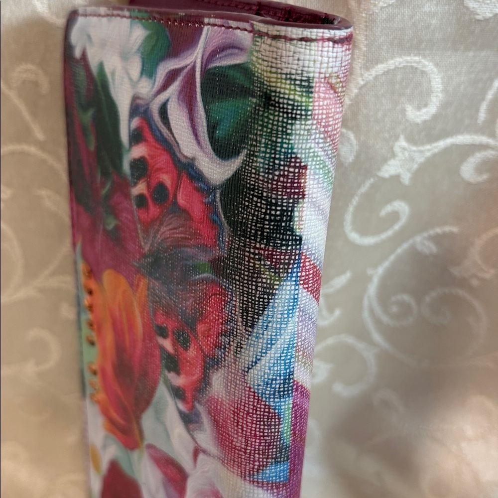 Ted Baker 100% leather Floral women’s wallet on a zipper - Picture 4 of 8